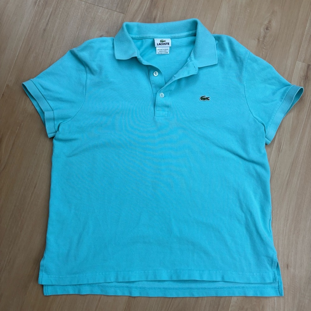 Lacoste Turquoise‎ Women’s Polo Shirt Size 5